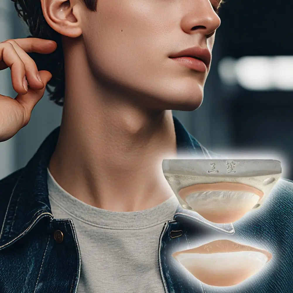 1Pc Realistic Silicone Fake Nose & Chin Prosthetic,Reusable Skin-Friendly3D Fake Nose  Special Effects Makeup Tools for Cosplay