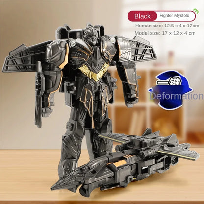 Transformation Car Toy One Step Deformation Robot Action Figure Model Kid Puzzle Toy Anime Robot Model Deformation Car