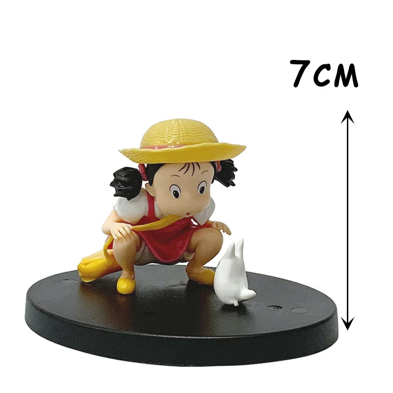 1-12pcs Anime Miyazaki Hayao Series Totoro Figure Mini Statue Cute Toys Room Ornaments Pvc Figures Toy Kid Gifts Collecctibles