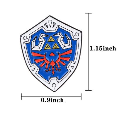 Link Enamel Pins Anime Games Lapel Pin Brooches for Backpack Collection Manga Badges Jewelry Accessories