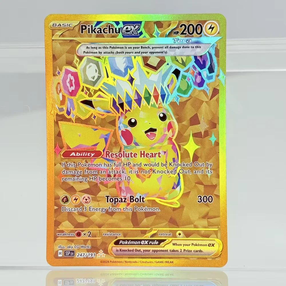 Holographic Game Trading Collection PTCG Proxy Cards Charizard Pikachu Mew EX Singl PKM Foil Cards PROXY Card