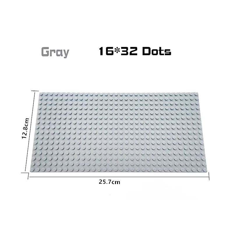 32x32x16x16 Dots Classic Base Plates MOC DIY Plastic Bricks Baseplates City Dimensions Building Blocks Figures Construction Toys