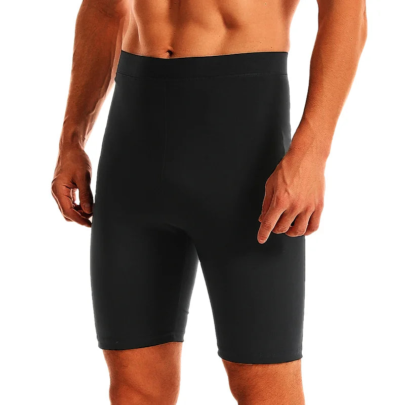 Men Sauna Suits Sweat Shorts Workout Slimming Fat Burning Fitness Abdomen Reducer Losing Weight Belly Trimmer Waist Trainer