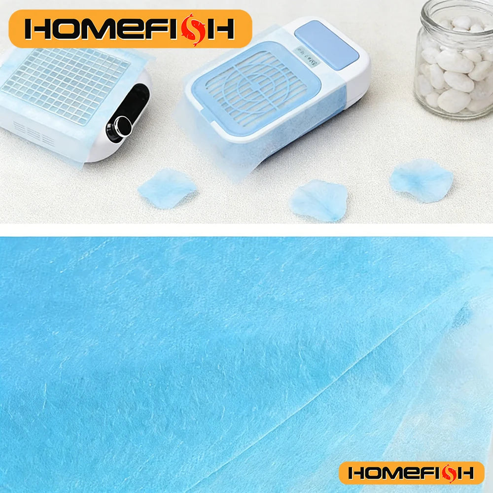 100Pcs Disposable Nail Vacuum Filter Paper Set - Dustproof Replace Filters Manicure Machine Dust Accessory