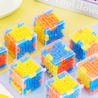 Fun 3D Cube Rolling Beads Maze Educational Toys Boys Girls Birthday Wedding Guest Gift Giveaway  Kids Gift Stress Reliever Toys