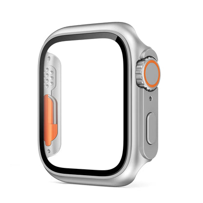 Glass+Case for Apple Watch 46mm 44mm 45mm 41mm 40mm 38mm 42mm Screen Protector Change Ultra Bumper iWatch Series 10 9 8 7 SE 6 5