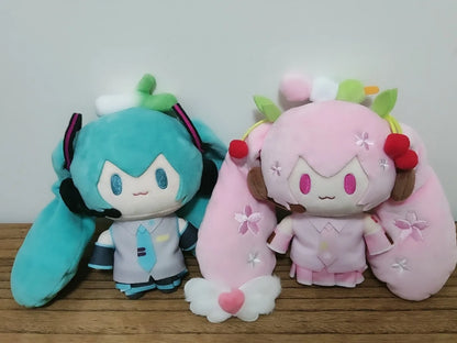 New Hot Hatsune Miku Winter Series Snow Future Top Top Treasure Kawaii Doll Fufu Plush Doll Pendant Girl Birthday Gift Cute