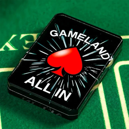 Acrylic Crystal Exquisite Poker Dealer Puck Button Code ”ALL IN" Entertainment Game Board Table Accessories