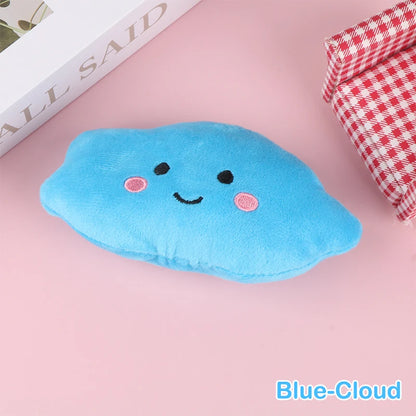 1Pc Mini Star Cloud Soft Plush Sounding Toy Colorful Plush Stuffed Doll Gift Pet Dog Toy For Kids Children Girls