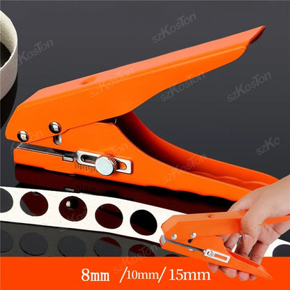 8/10/12/15MM Edge Banding Punching Pliers Punching Tool Masking Pliers Hole for Paper Cards Photos Cardboard Drill Woodworking