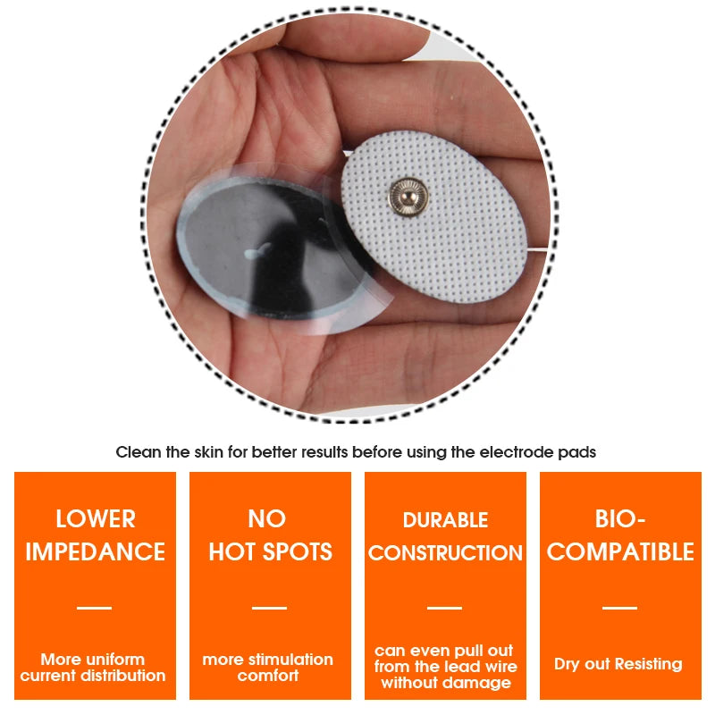 30/50/100pcs Electrode Pads Low Frequency Massager EMS Tens Machine Digital Massager Tools