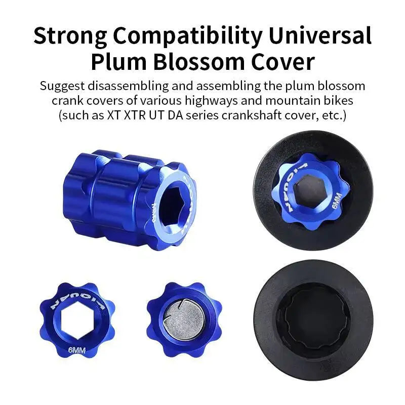 ESLNF Aluminum Alloy Bicycle Magnetic Crank Puller Tool - Crank Arm Install/remove Adjustment Caps Cycling Repair Accessories