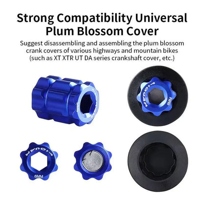 ESLNF Aluminum Alloy Bicycle Magnetic Crank Puller Tool - Crank Arm Install/remove Adjustment Caps Cycling Repair Accessories