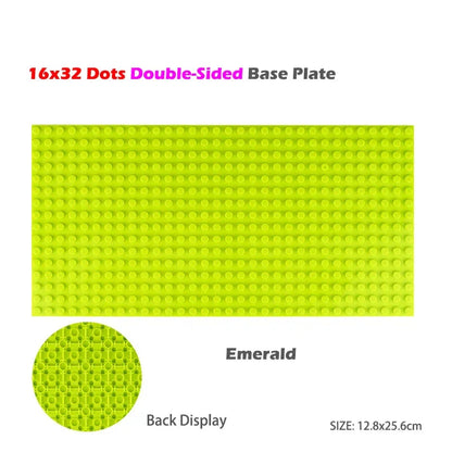 Classic Base Plates Plastic Bricks Double-sided 16*32 32X32 Dots City Blocks Baseplate DIY Parts Board Toys Kids Gift