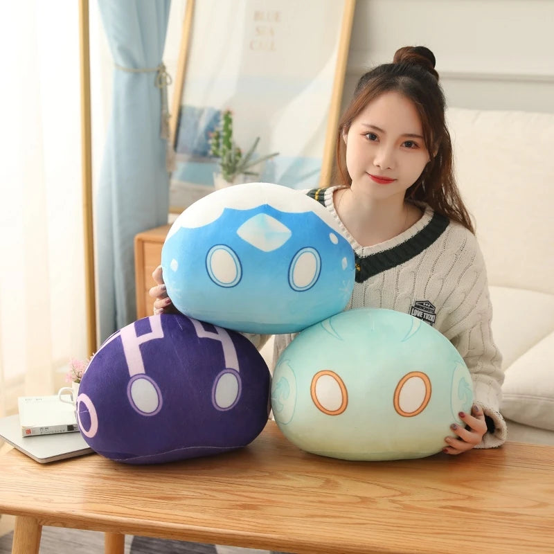 10cm Genshin Slime Plush Pendant Toys Genshin Impact Stuffed Pillow Cute Anime Game Original God Cosplay Fans for Kid Gift