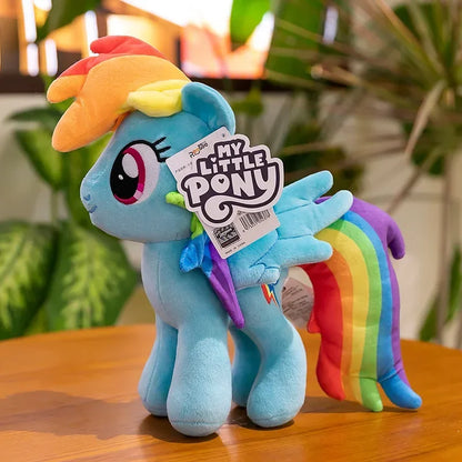 30Cm Genuine My Little Pony Plush Toy Kawaii Friendship Is Magic Plushies Doll Rarity Sofa Pillow Cartoon Rainbow Dash Kids Gift