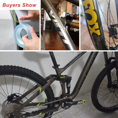 Transparent Bicycle Stickers Tape 3M 5M 10M Bike Frame Protector Cycling Tape Film Invisible Scratch Resistant Riding Decoration