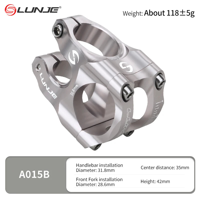 MTB Road Bike Stem CNC Mountain Bicycle Bridge Short Power 31.8mm High Strength Climbing Riser