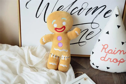Gingerbread Man Plush Toy Biscuit Peluche Stuffed Cookie Soft Doll Room Decoration Birthday Gifts