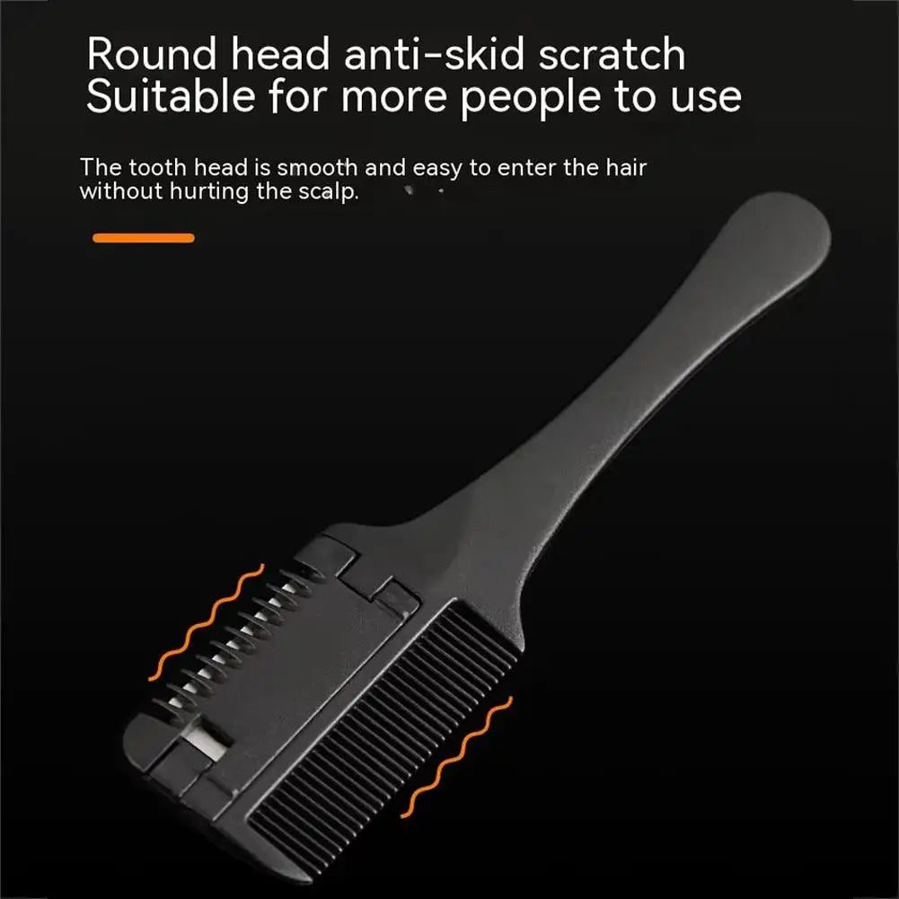 Double Sided Hair Thinner Trimmer Razor Comb Cutting Scissors Razor Comb for Trim & Thin Home Salon Home Haircut Styling