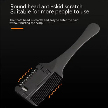 Double Sided Hair Thinner Trimmer Razor Comb Cutting Scissors Razor Comb for Trim & Thin Home Salon Home Haircut Styling