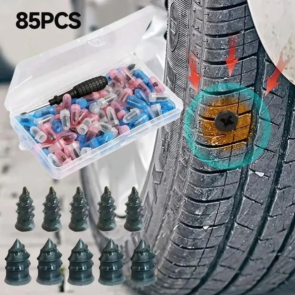 100pcs Tire Repair Screw with ScrewdriverFor Car Motorcycle Truck Universal Vacuum Tyre Repair Nails Tire set Car Accessories