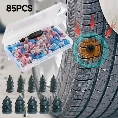 100pcs Tire Repair Screw with ScrewdriverFor Car Motorcycle Truck Universal Vacuum Tyre Repair Nails Tire set Car Accessories