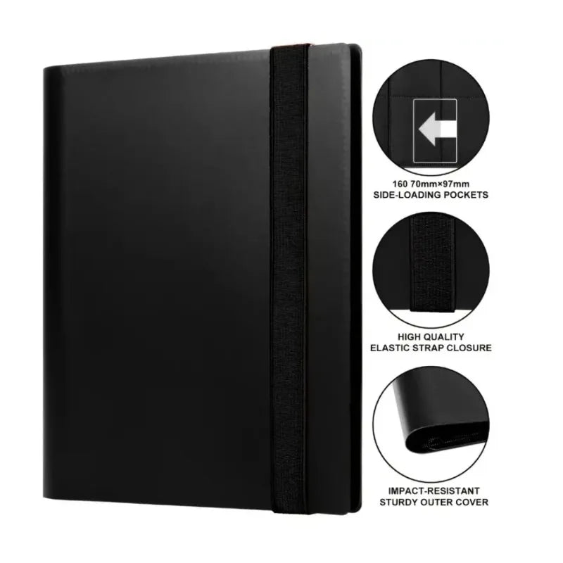 Trading Card Binder Loading Pockets Card Album Display Holder TCG Yugioh MTG Game Cards Collection Storage Protector Book