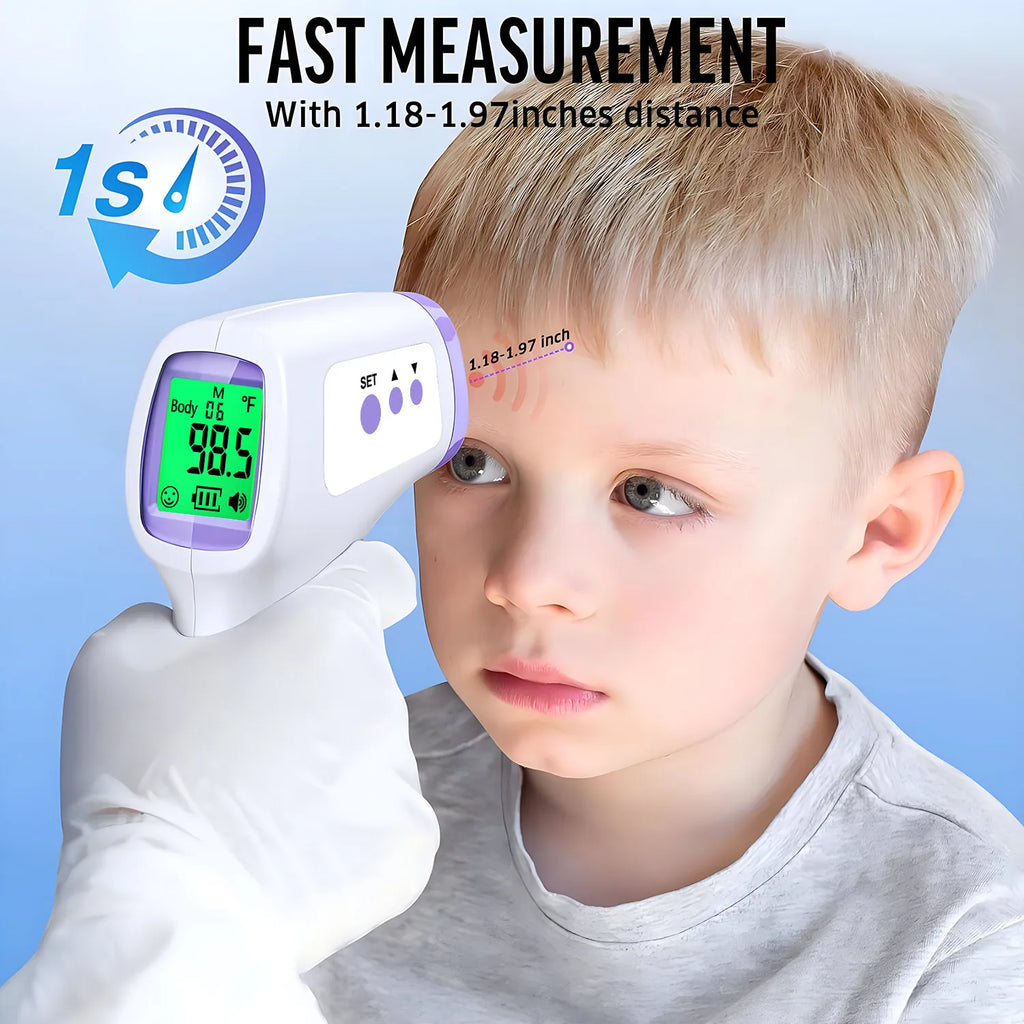 Non-Contact Ear Thermometer & Finger Oximeter Digital Display for Infant & Adult,Accurate Temperature & Pulse Rate Measurement