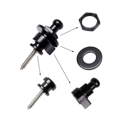Guitar Strap Buttons Pins 1/2PCS 3 Color For Choose Premium Guitar Strap Locks Metal Security Strap Buttons Metal End Pins