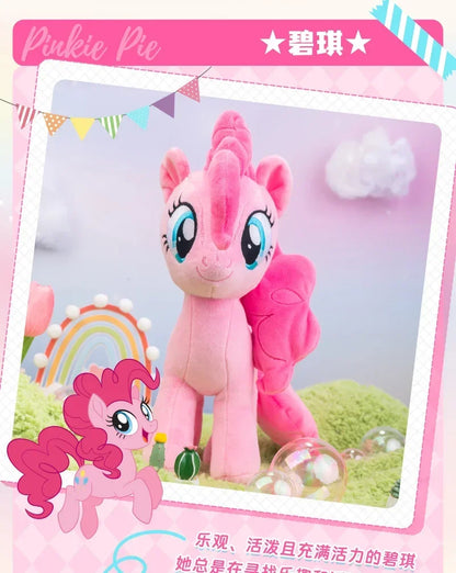 2026HotNew My Little Pony Plush Toys Twilight Sparkle Pinkie Pie Rarity Fluttershy Applejack Rainbow Dash Stuffed Doll Xmas Gift