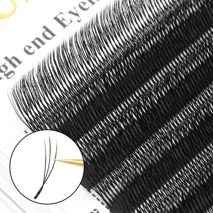 XIUSUZAKI  U-Shaped YY 3D 4D 5D W Eyelash Extensions New Style U/W Lashes Extension Mink Premade Volume Fans False Eyelashes