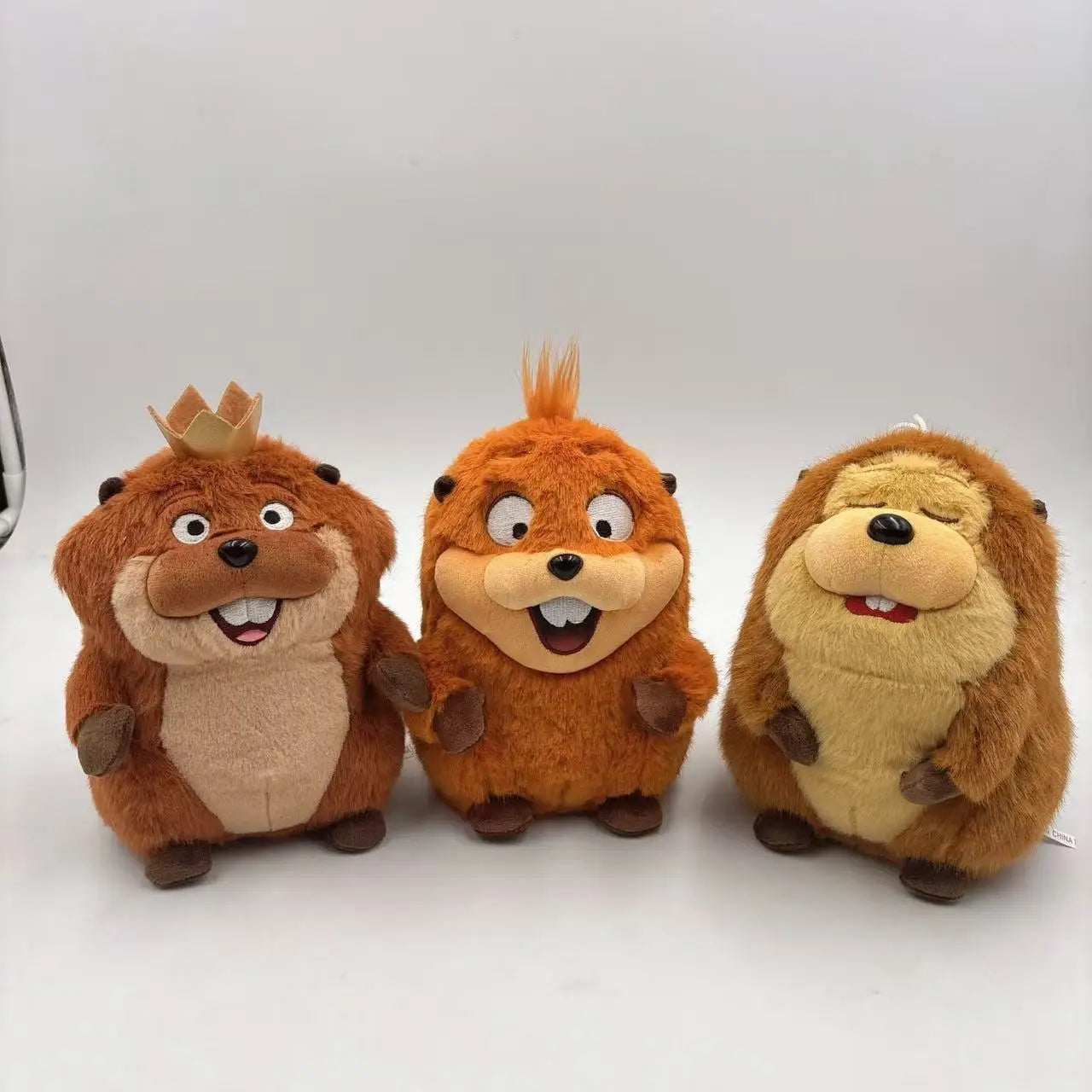 Hoppers King George Mabel Loaf Beaver Plush Toy Soft Fluffy Stuffed Animal Cute Beaver Doll For Kids Birthday Gift Home Decor