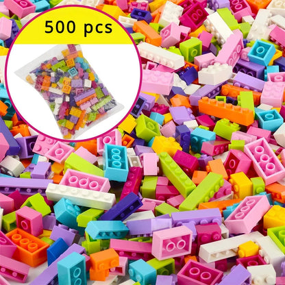 DIY creative building blocks big set city classic building blocks assemble birthday gift children's educational toys