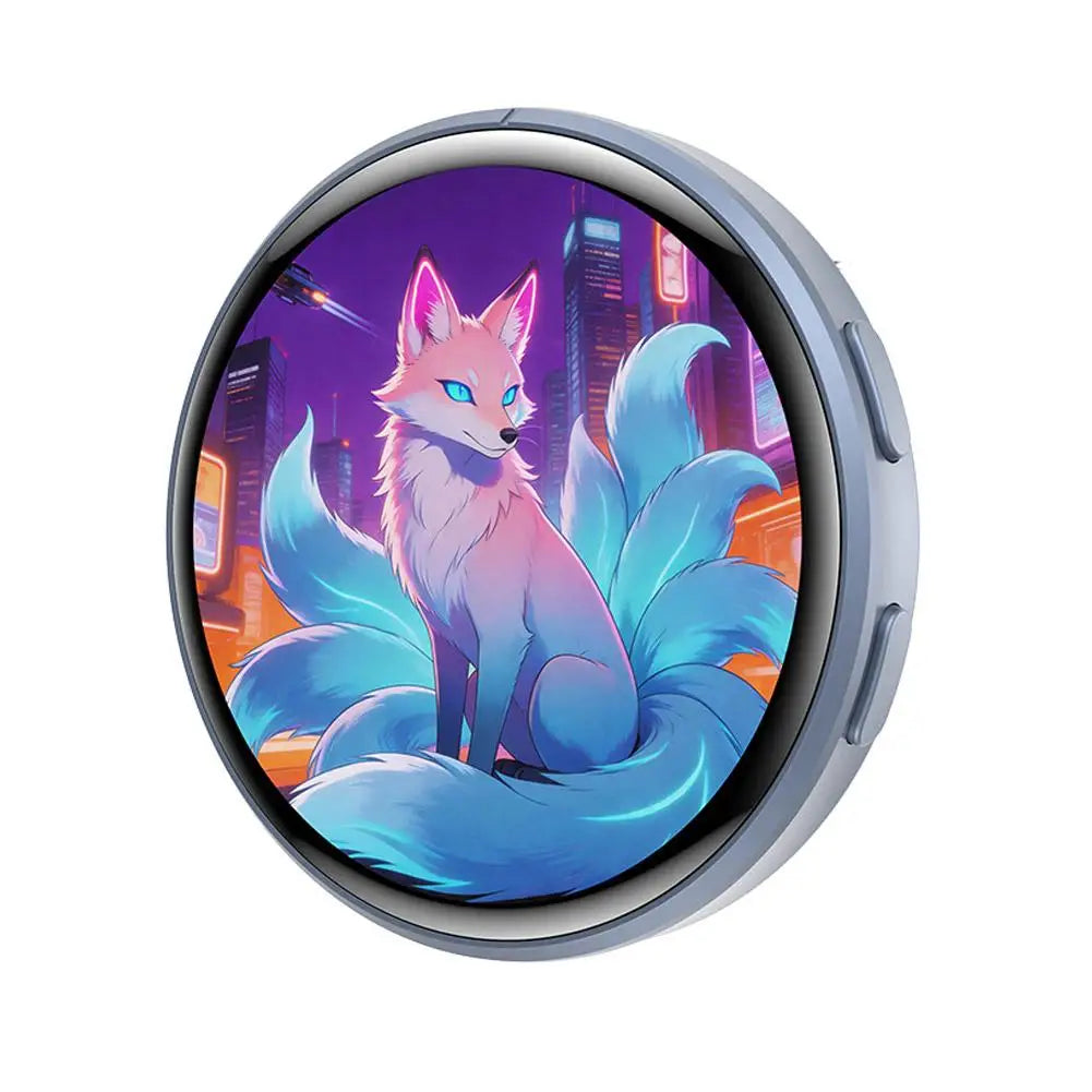 Anime Digital Badge, Anime Style Digital Pin with Photo, Video Display, HD Touchscreen E-Badge, for Party, Cosplay, Fandoms