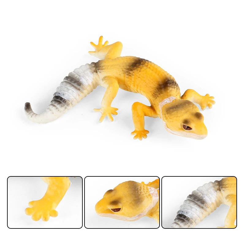 Oenux New Simulation Wild Reptile Animals Action Figures Lizard Model Figurines Kids Education Congnitive Scene Decoration Toy