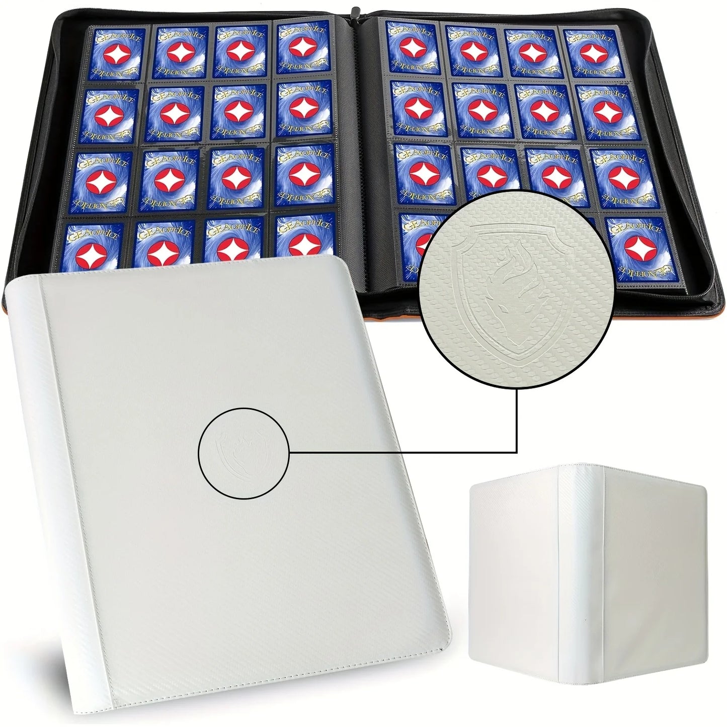 1024 Pockets Trading Card binder, Premium 16 Pockets Card Holder Folders, Side Loading Card Album for Sport, Game Card