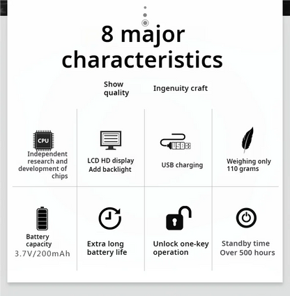 Timer Padlock LCD HD Display Add Backlight Zinc Alloy 99 Hours Max Timing Super Long Standby Anti-addiction Electronic Lock