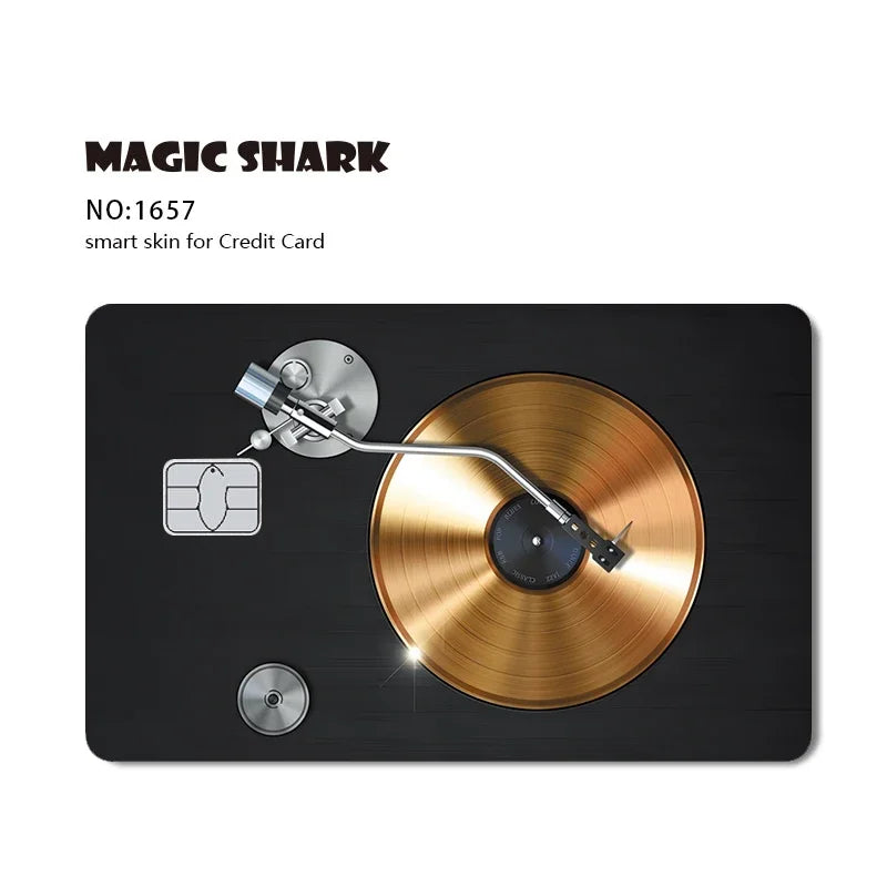 2025 New Magic Shark Anime Money Charge 404 Error ID Game Machine Film Skin Sticker for Debit Bank Credit Card