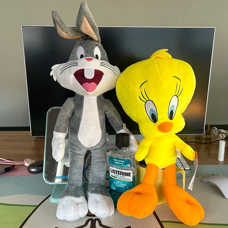 Big Looney Tunes Bugs Bunny Plush Toy Tweety Bird Bunny Anime Cartoon Movie Plushies Stuffed Doll Toys Gift