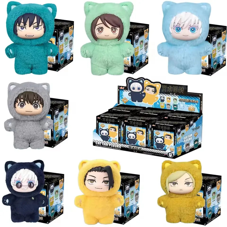 2026New EAKI Jujutsu Kaisen Season 2 Cat Park Party Gojo Satoru Blind Box Doll Pendant Bag Model Series Toys