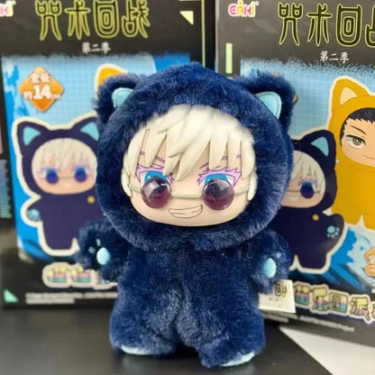 2025 Eaki Jujutsu Kaisen Season 2 Cat Park Party Gojo Satoru Blind Box Plush Wrist Bag Pendant Model Collection Christmas gift