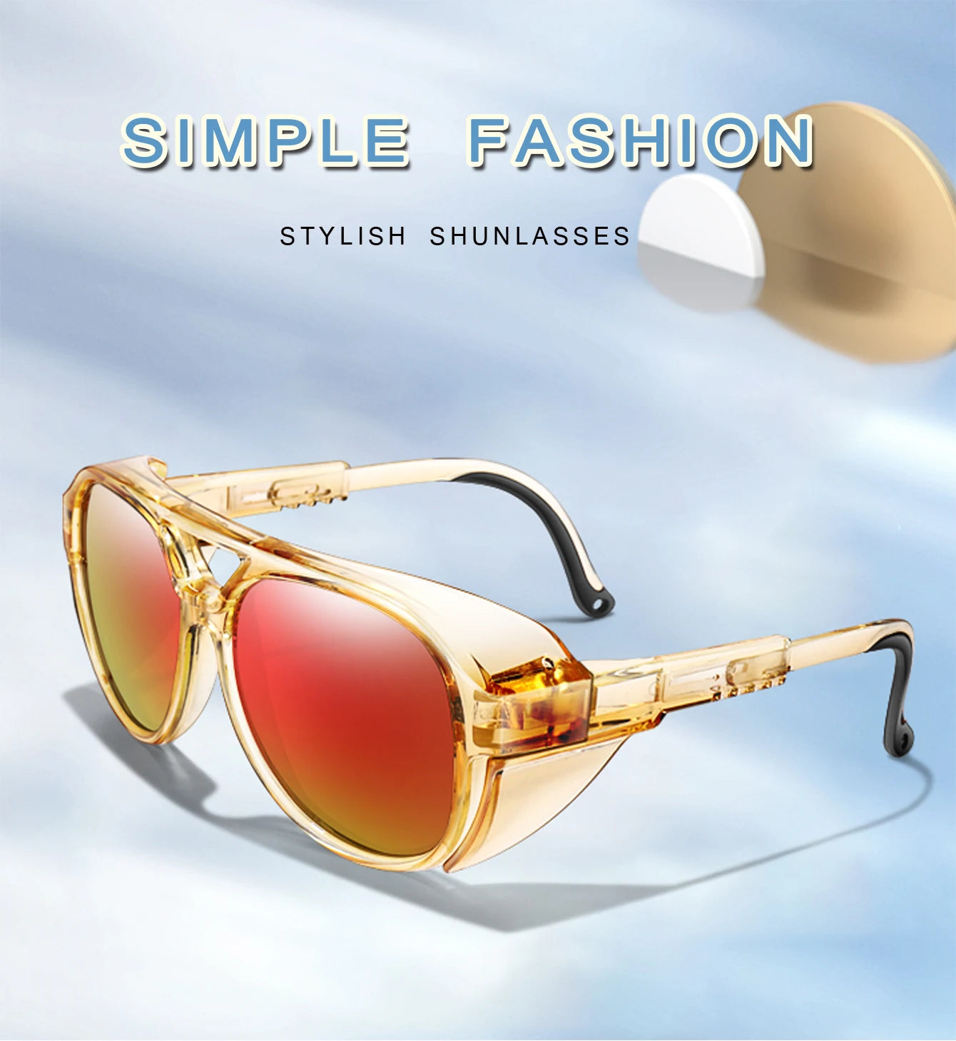 Vintage Unisex Sunglasses Road Bike Goggles Windproof Sport Glasses UV400 for Men Women Cycling Baseball Softball Punk Eyewear
