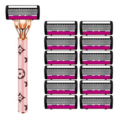 6-layer Blade Women Manually Change The Head To Shave Shaving Knife Shaver Armpit Retreat Private Part Hair Removal Artifact