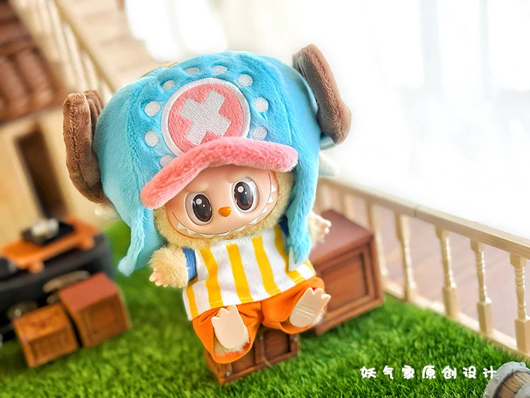 Doll labubu Clothes Accessories Luffy Choba Roronoa Zoro Doll Set Mini Plush Doll Clothing Fashion Doll Accessories Decoration