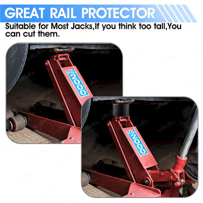 Universal Car Lift Jack Support Stand Rubber Pads Frame Protector Wheel Dolly Slotted Floor Frame Rail Adapter Repair Tools