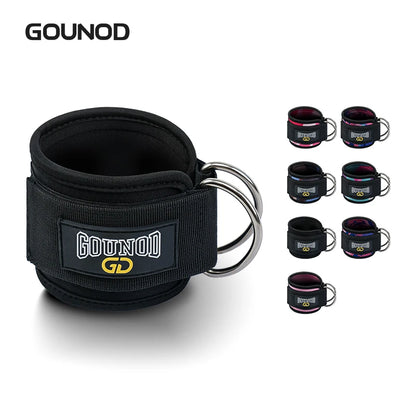 2PC/3PC GOUNOD Fitness Ankle Strap Adjustable D-Ring Support Cuffs Gym Leg Strength Exercise Pulley With Buckle Sport Guard Safe