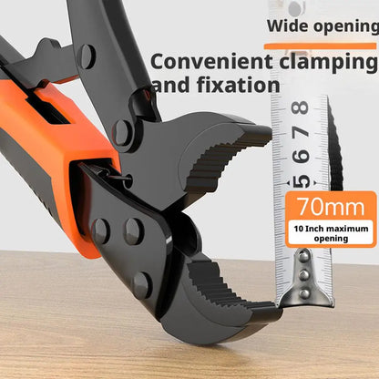 7/9/10 Inch Strong Locking Pliers Universal Multifunctional Pressure Pliers Round/Straight/Tip Mooth Pipe Wrench Hand Tools