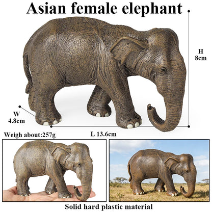 Oenux African Wild Animals Elephant Model Simulation Big Mammoth Action Figures Figurine PVC Educational Toy For Kids Gift