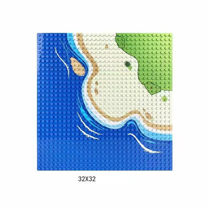 Baseplates 32x32 16x32 Dots Classic Base Plates MOC Bricks City Dimensions Building Blocks Figures Construction Toys